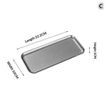 assiettes modernes gris métallisé mat opaques set repas fourchette couteau fruits légumes