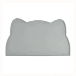 tapis repas animaux compagnie gris bleu orange rose moderne imperméable caoutchouc bols easy clean