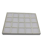 boîtes bijoux noir blanc compartiments carrés moderne storage box organizer showcasegems