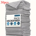 serviettes microfibres gris bleu vert rose violet rouge texture douce modernes utilitaires 25x25cm