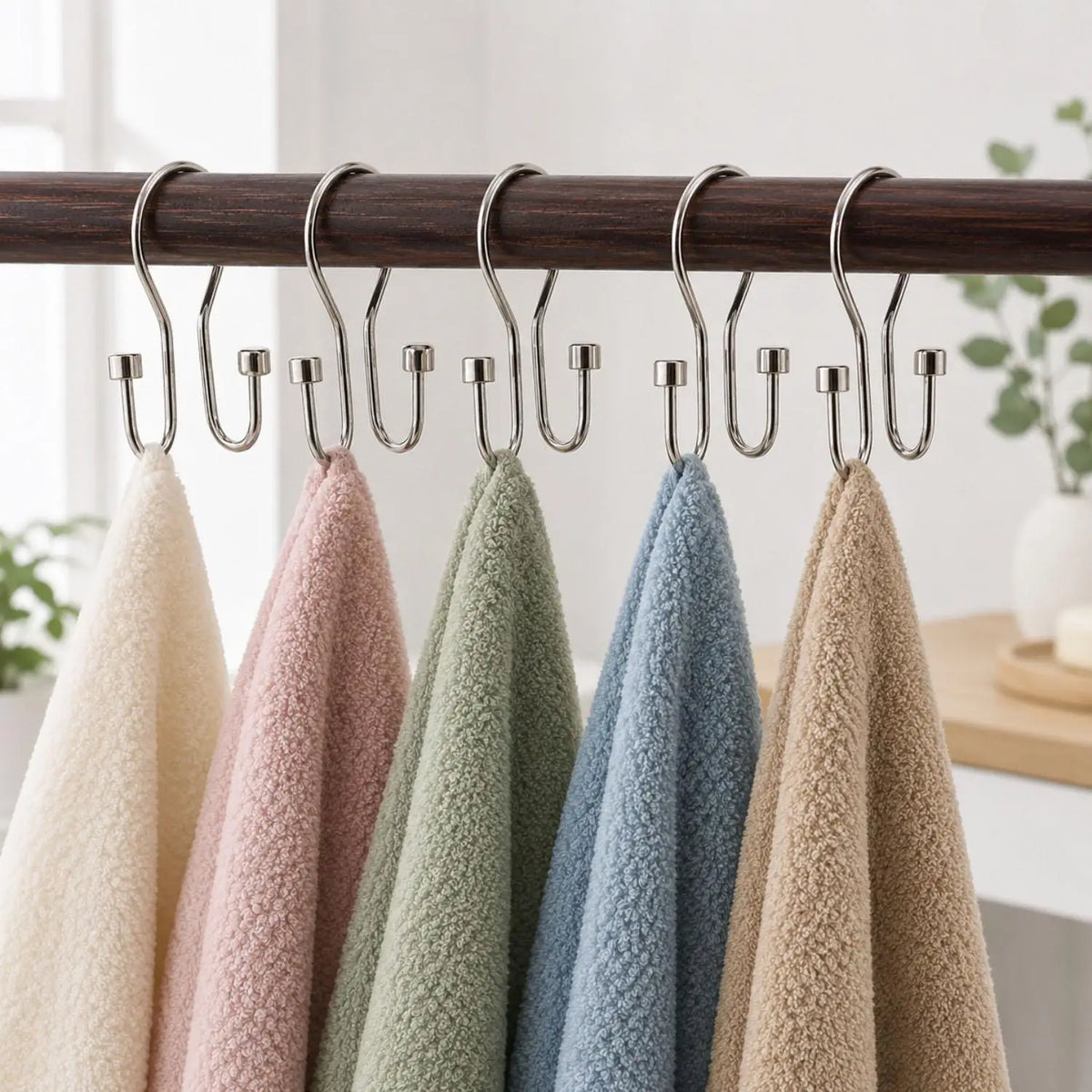 crochet salle bain argenté moderne utilisation multiple acier inoxydable brillant fixations