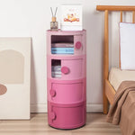 table nuit meuble moderne rose minimaliste tiroirs transparents chambre coucher