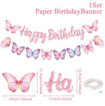 boîtes pop corn décoratives papillons rose violet doré fête anniversaire mariage baptême fille
