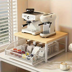 meuble rangement blanc bois moderne maille métallique tiroirs rangement contemporain