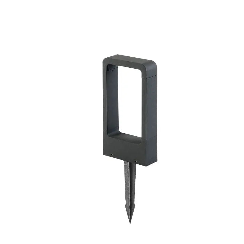 lampe solaire moderne noir ip65 aluminium câble électrique led étancheextérieur autonomeplantage sol