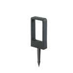 lampe solaire moderne noir ip65 aluminium câble électrique led étancheextérieur autonomeplantage sol