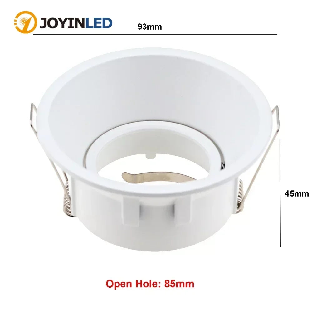 projecteur led noir blanc rond anneaux moderne 93mm diametre 45mm hauteur