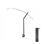 lampe camping noir minimaliste clips aluminium sac rangement portableextérieur