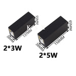 lumière murale extérieure led ip65 moderne noire jaune rouge verte bleueviolette