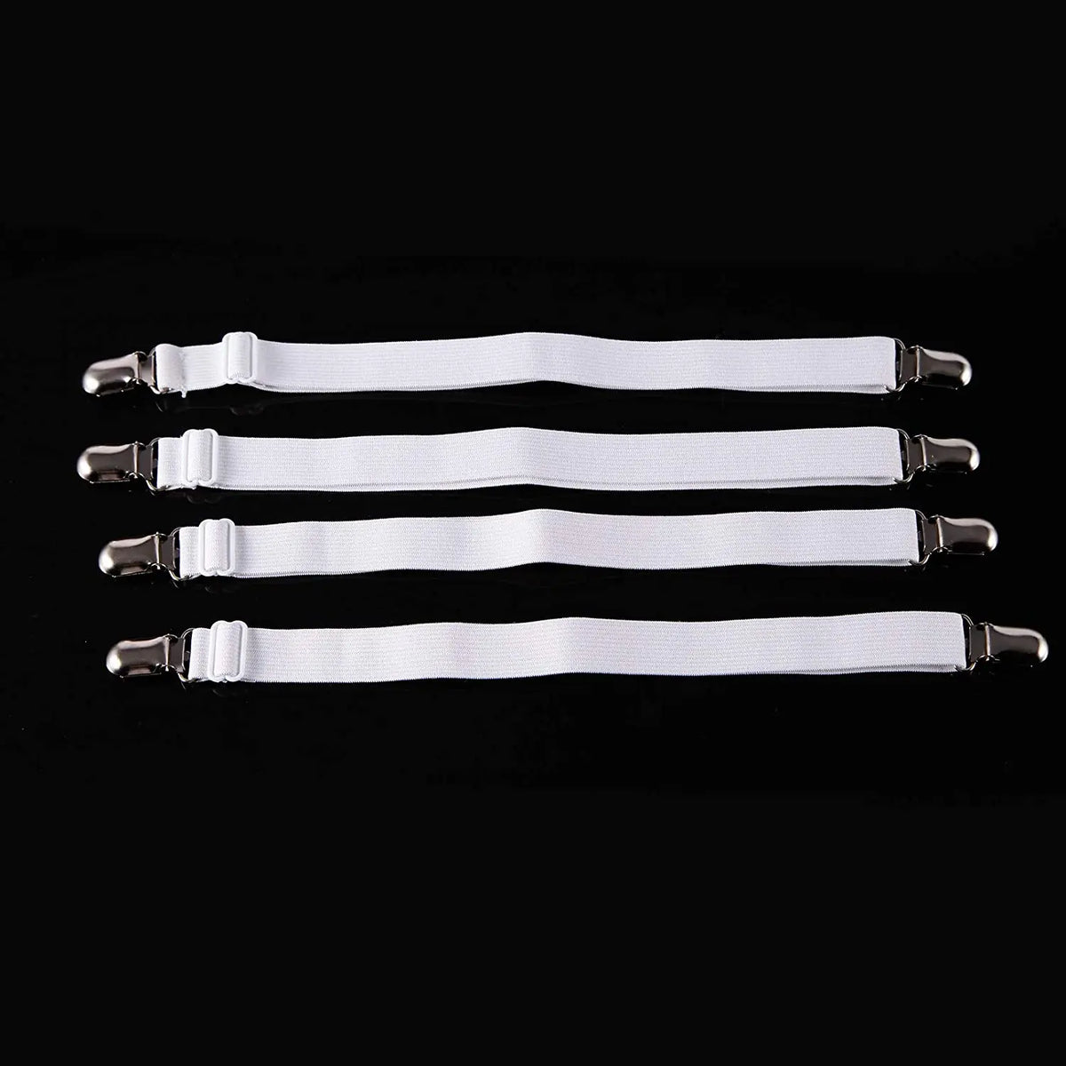 attaches drap noir blanc clips ressorts tissu lisse ajustables utilitaires chambre coucher fournis clips