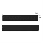 tapis table silicone rectangulaire moderne rayures ondulées gris noir protection cuisine support vaisselle