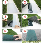 ruban gazon vert foncé adhésif pratique résistant texture tissée réparation gazon artificiel 10cm 10m