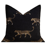 coussins imprimés animaux tigre léopard noir contemporains décoratifs sofa chaise voiture 50x50cm 45x45cm