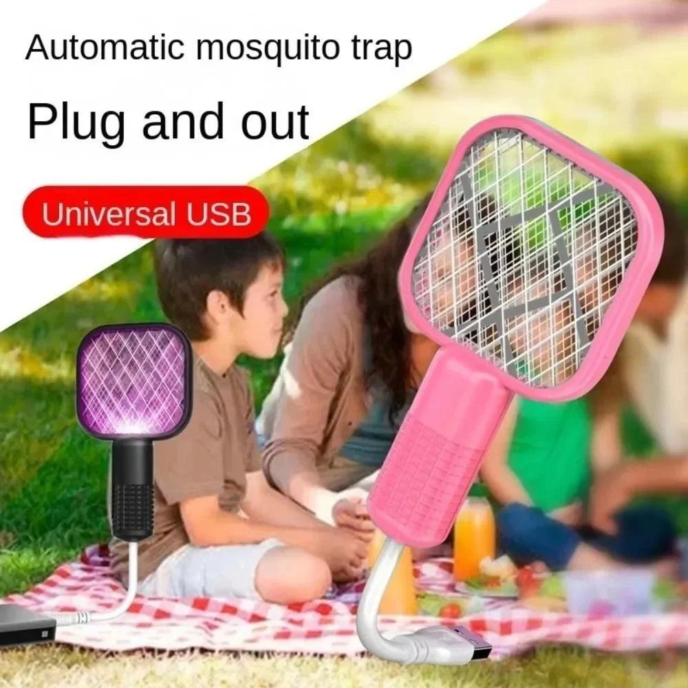 raquette anti moustiques rechargeable usb rose bleu noir blanc moderne pratique