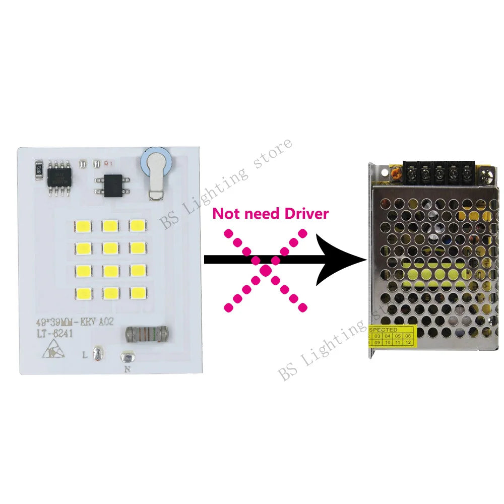 plaque led 100w 50w 30w 20w 10w ac220v blanc matrice diodes modernes