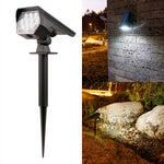 projecteur solaire extérieur led noir lumière blanche ip65 moderne minimaliste adjustableextérieur jardin