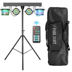 éclairage led scène dmx 60w noir moderne télécommande sac transport trépied disco