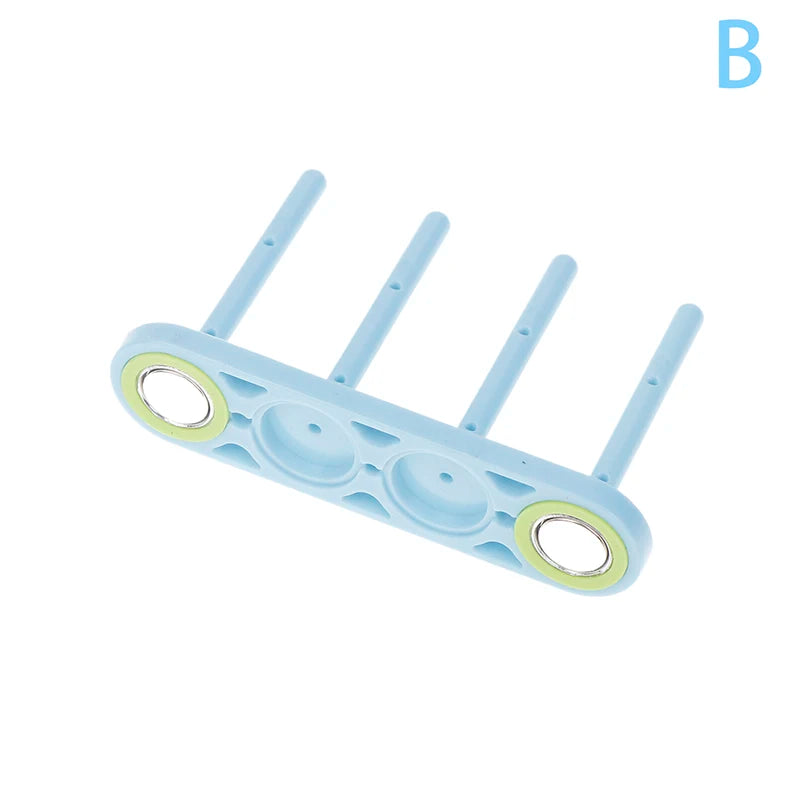 support bobines fil machine coudre bleu clair rondelles colorées pratique moderne