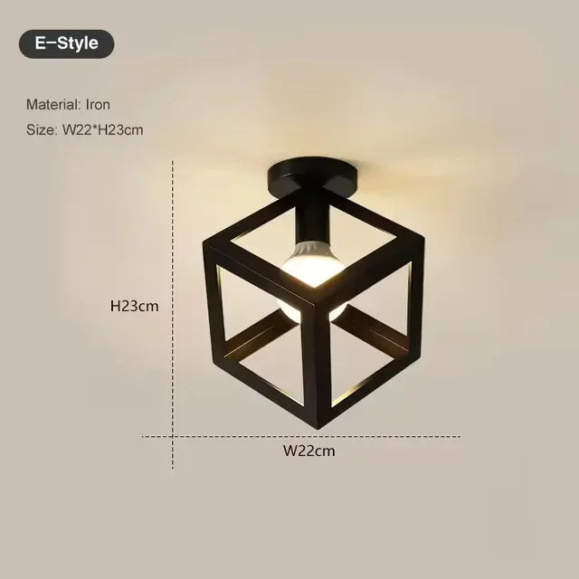 lampe industrielle moderne noir structure géométrique métalflux lumineux 2000 82000 autonome
