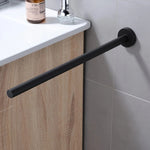 porte serviettes mural acier inoxydable finition noire texture mat moderne murale serviettes