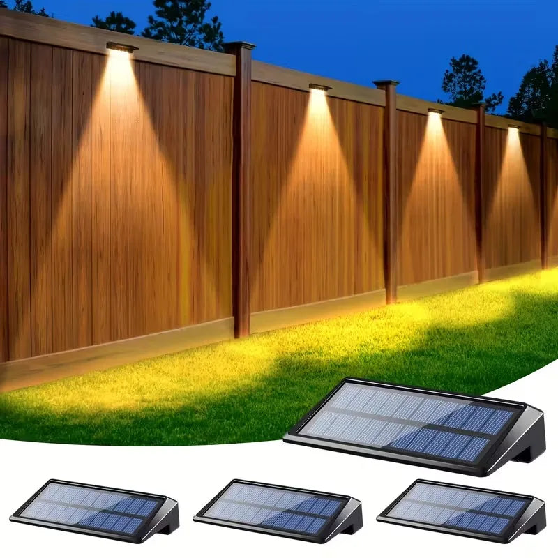 éclairage solaire mural led noir haute luminosité jardin extérieur étanche autoinstallation moderne