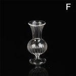 vases verre transparent rayures verticales classique terrarium hydroponique plante d'art artisanat fixations solides