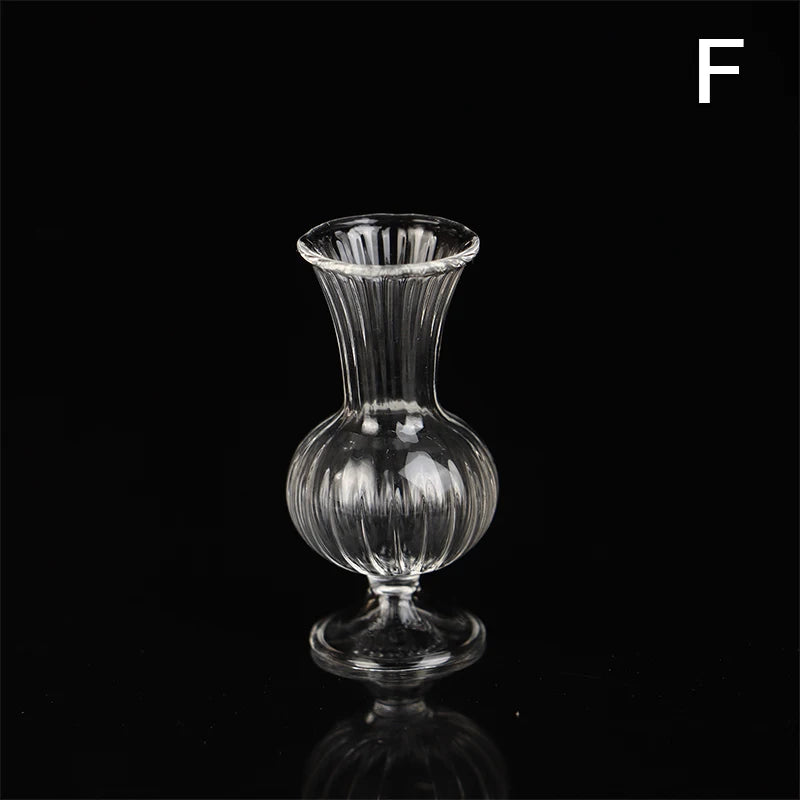 vases verre transparent rayures verticales classique terrarium hydroponique plante d'art artisanat fixations solides