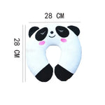 coussin voyage enfant rose jaune noir blanc marron vert orange panda ours porc cartoon