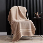 serviettes bain coton gris blanc bleu modernes élégantes absorption durable machine toilette simple