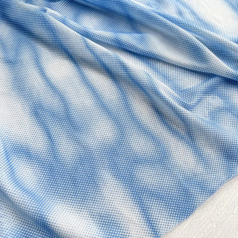 tissu brocart bleu clair rayures diagonales moderne minimaliste 165cm large antidérapant respirant