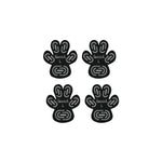 protège pattes chiens adhésifs noirs motifs modernes taille xl 2xl