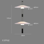 suspension lumineuse moderne minimaliste blanc noir rond lisse opaque câble noir