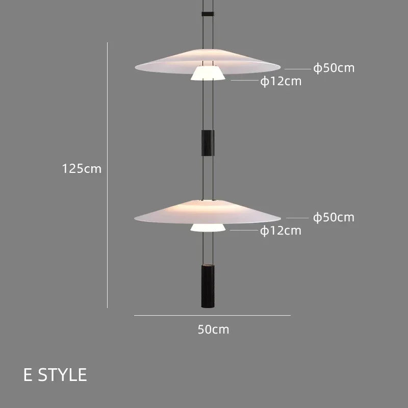 suspension lumineuse moderne minimaliste blanc noir rond lisse opaque câble noir