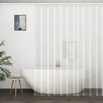 rideau douche transparent moderne anneaux métalliques respectueux environnement eva 120x180cm 150x200cm