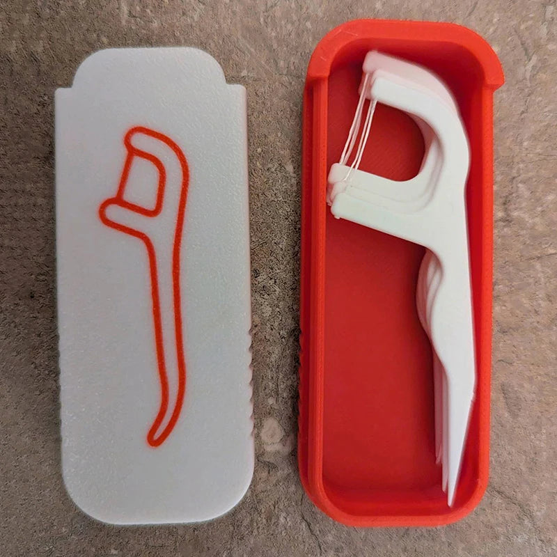 brosse dents interdentaire anneau cle moderne pratique blanc rouge