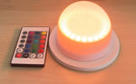 lampe led rechargeable télécommandée rgbw moderne veilleuse douce table blanc opacité 48 smds