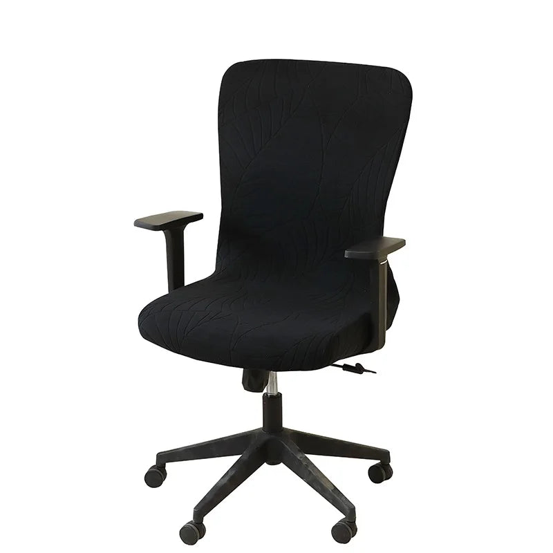 housse chaise verte feuilles moderne adhésive spandex polyester gaming