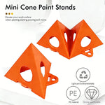 supports peinture mini cones orange pratiques utilitaires 60mm 50mm