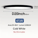 lampe led moderne blanc télécommande application 50cm diamètre 2000 82000lm