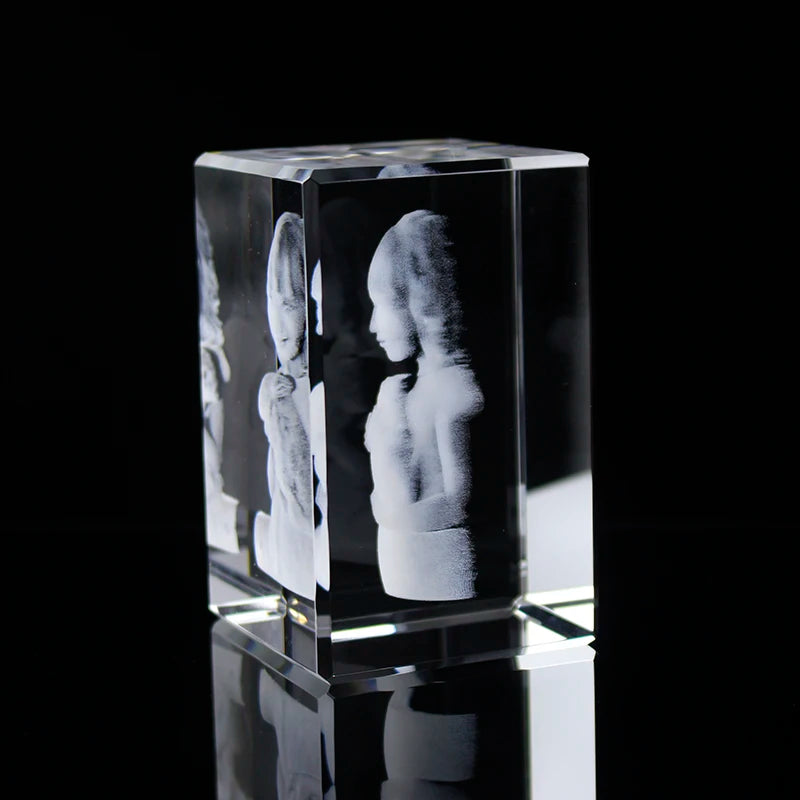 Cadre photo cristal dans un bureau moderne avec décoration élégante