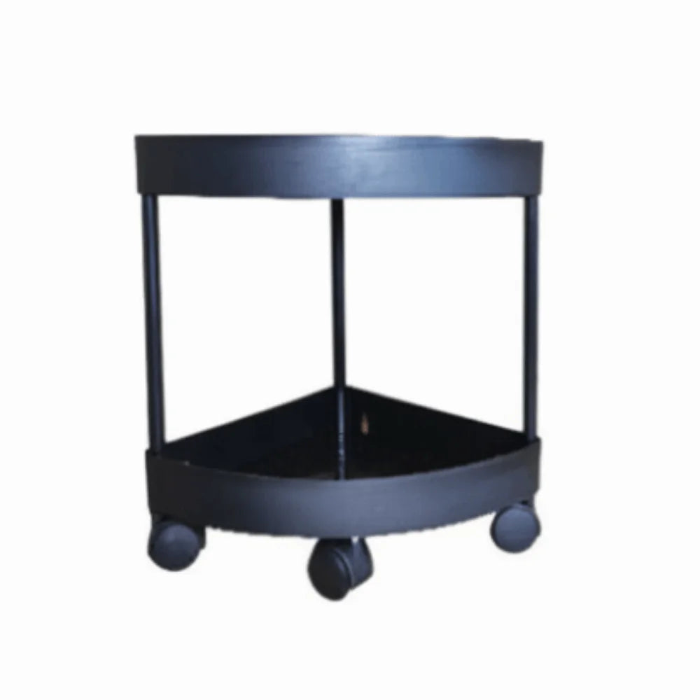 étagère roulettes moderne noire blanc multi niveaux réutilisable