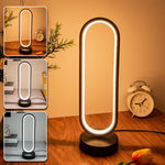 lampe table moderne couleurs dimmable noir blanc fluide contemporain minimaliste chambre coucher