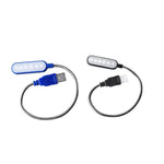 lampe led portable usb rechargeable blanc bleu moderne compact six leds cable