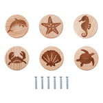 boutons tiroir animaux motifs modernes cartoon vis fixés blanc beige marron gris rose bleu