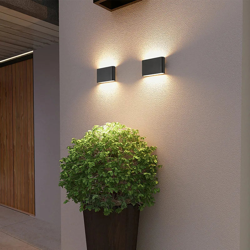 applique murale moderne aluminium gris blanc led étanche ip65 chambre cuisine salle manger