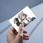 film adhésif décoratif cartes crédit dessin animé fille oreilles chat réutilisable étanche classic français