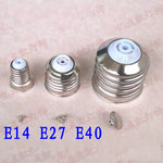 adaptateurs ampoules argentés moderne e14 e27 e40 fixations oeilllets sans soudure