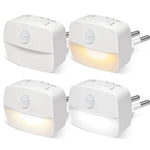 mini lampe nuit motion sensor led adhésive chambre moderne blanc auto on off