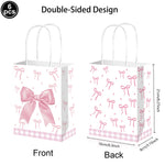 petites coupes papier rose motif rubans moderne blanc festives mariage anniversaire enfants