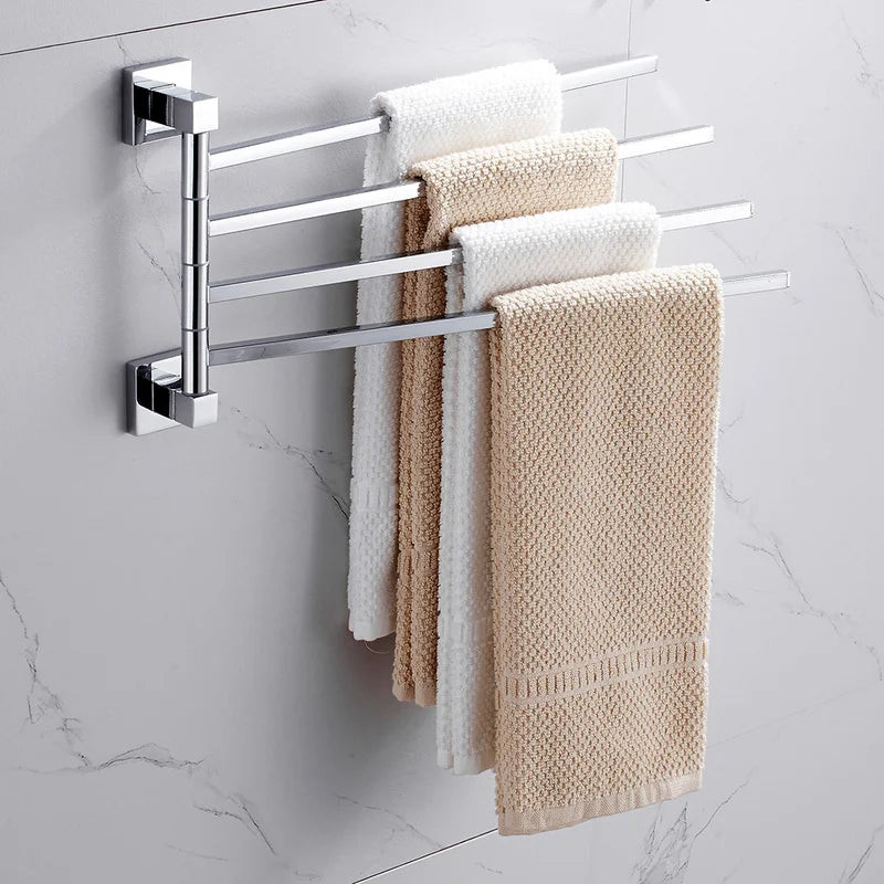 porte serviettes mural blanc moderne acier inoxydable double barres tissé électroplaquéversible